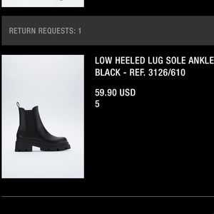 Zara Platform Ankle Boots